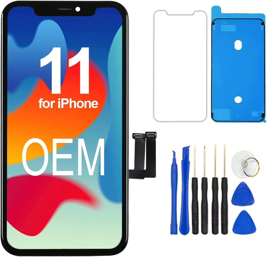 Oled Pantalla Per Iphone 11 Display Lcd Touch Screen Digitizer Assembly Per Iphone 11 Oled 3D Touch Sostituzione