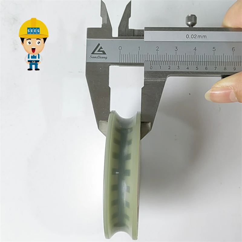 SEES Elevator Door Hanger Roller Use for Tysenkrup Round Groove 70x17 70*17 OD70mm W17mm Bearing 6200