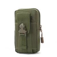 Vertical Canvas Tactical Mobile Waistpack Multifunctional Tactical Camo Sports Bag Tactical Camo Belt Pouch Outdoor Running Bag 2
