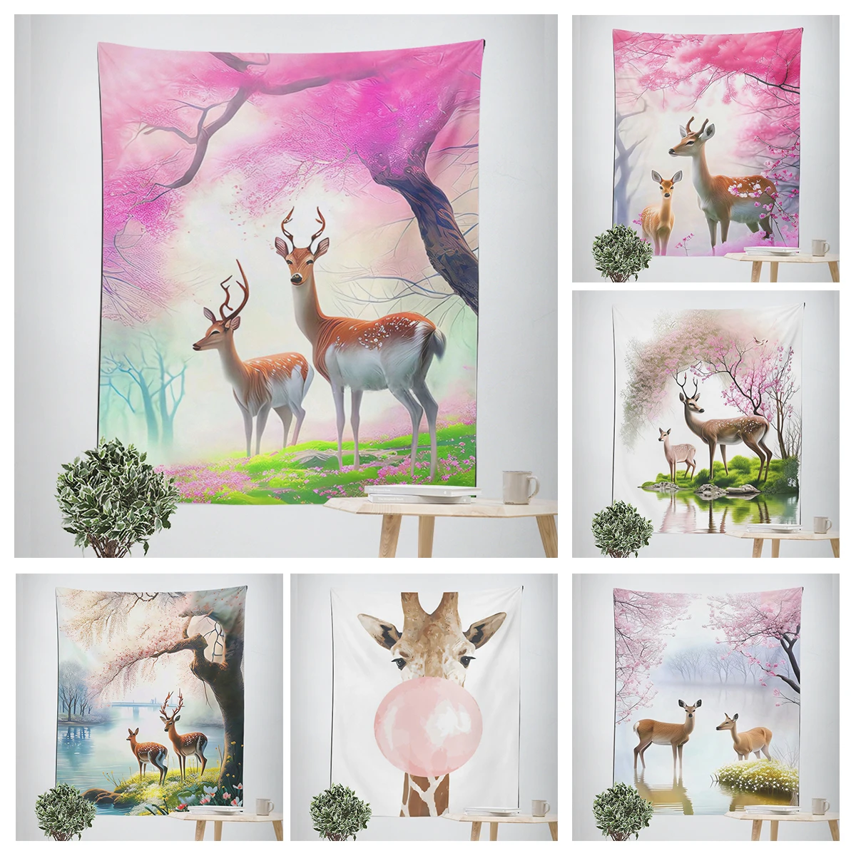 

Home decorations Modern Nordic style room decor wall tapestry aesthetic bedroom aesthetic wall art large fabric wall tapestry