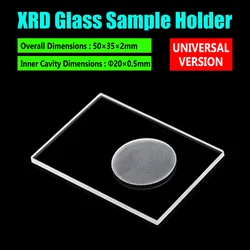 Enhanced Optical Glass X - ray Diffractometer Sample Slide with Frosted Groove (50x35x2mm(RD20x0.5))