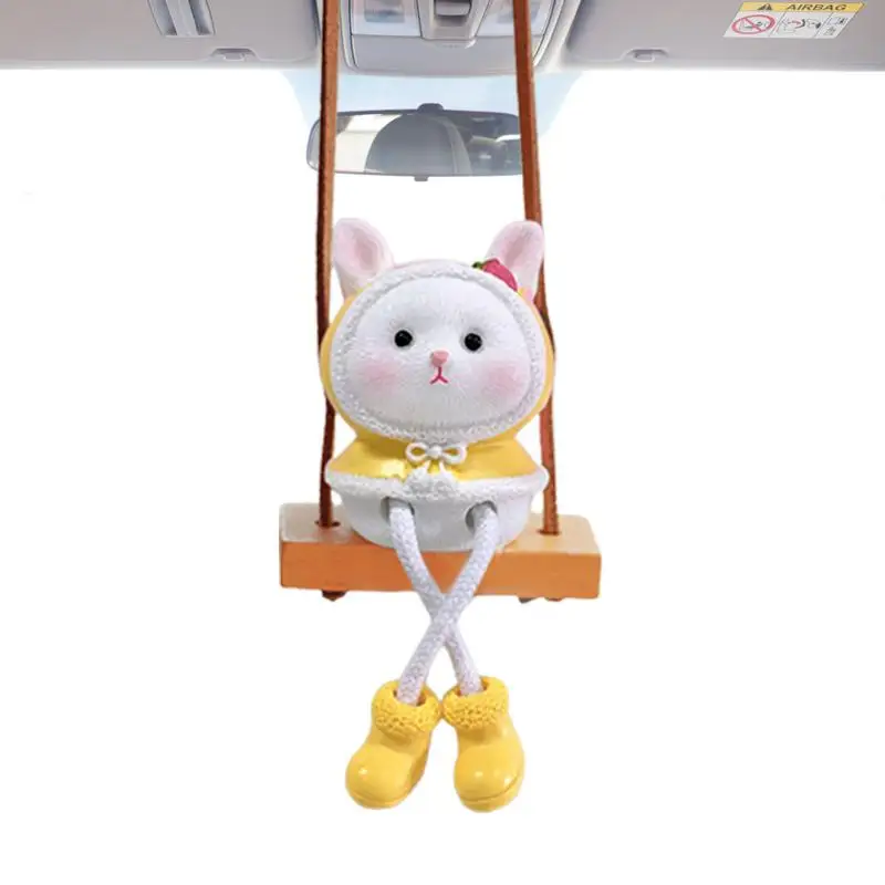 

Car Pendant Rearview Mirror Supplies Cartoon Calf Swinging Suspend With Ease Car Ornament Extensively Applicable auto Interior