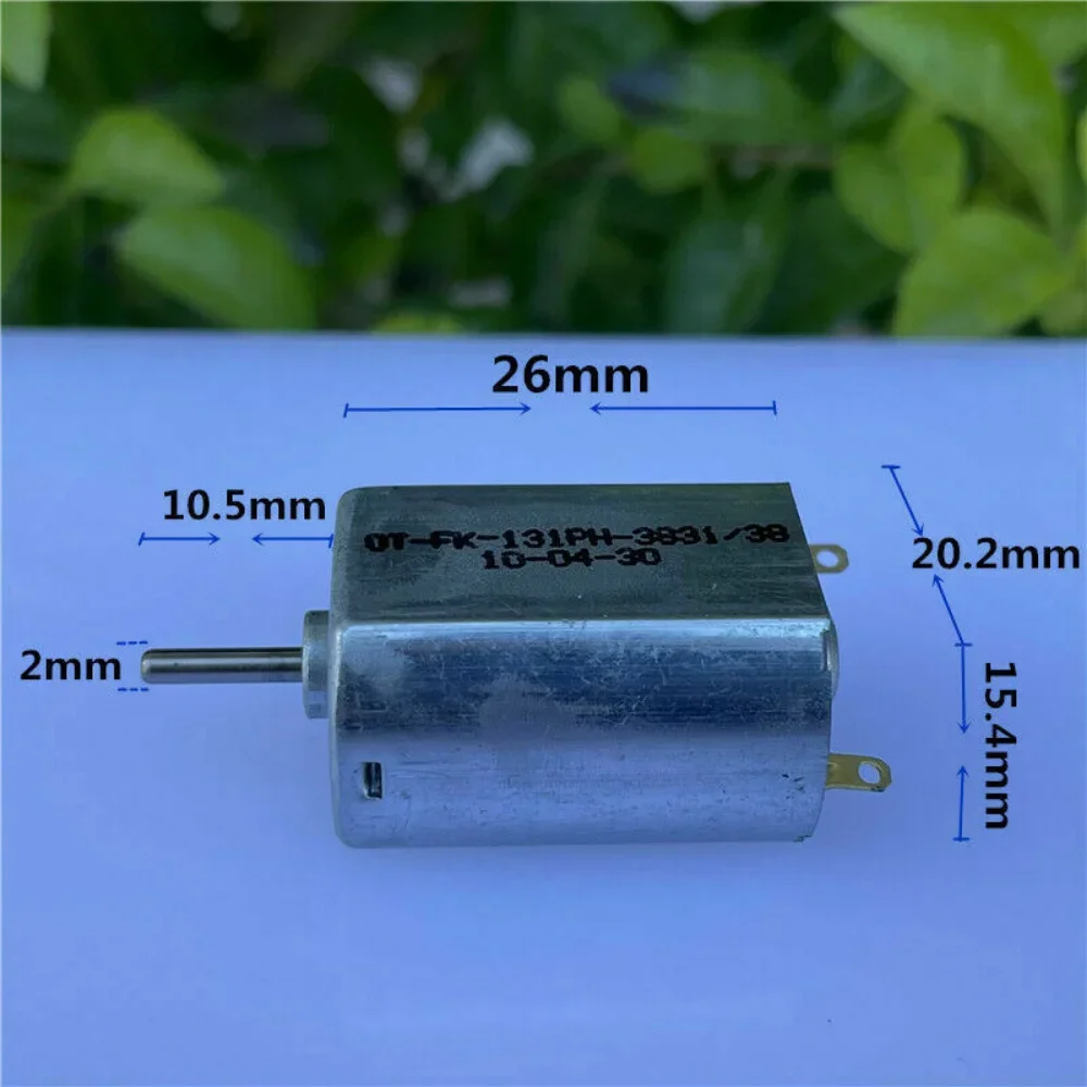 Micro OT-FK-131PH-3831 двигатель с угольной щеткой, постоянный ток, 3 в, 3,7 в, 5 В, 35000 об/мин, высокоскоростной улучшенный двигатель 130, «сделай сам», игрушечный слот, автомобильная лодка
