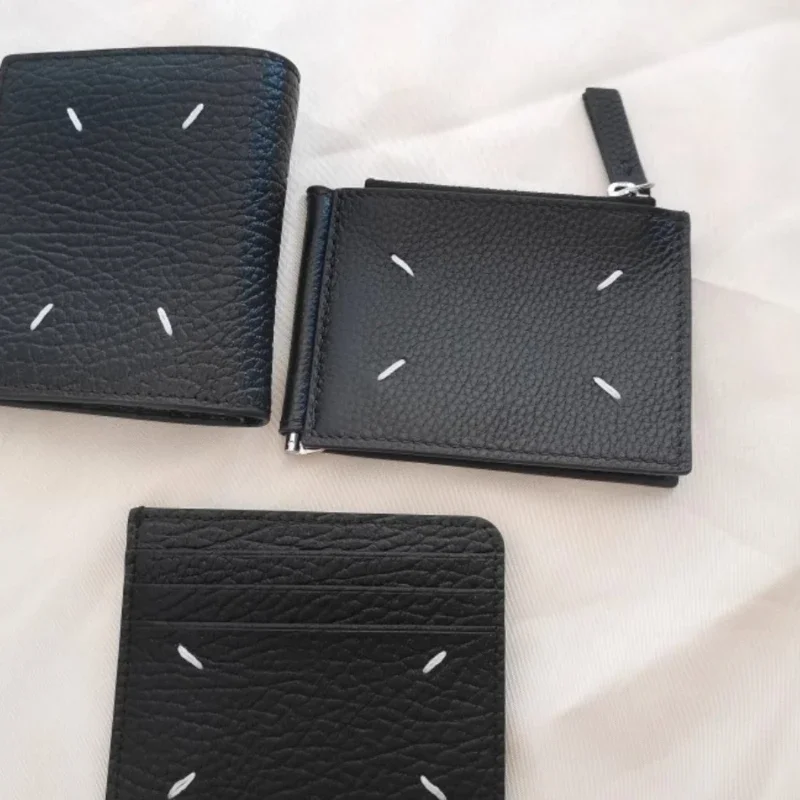 

New マジラ Keybox Folding 마길라 Wallet Top layer Cowhide Card Bag Chain Bag VIP Men's and Women's Wallet