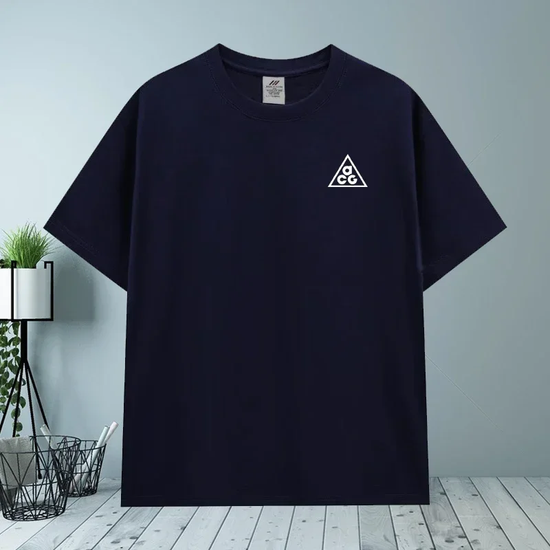 Spring/summer pánské ACG tričko káča manželé luxusní značka kolo krk tričko vysoký kvalita 100% bavlna pestrý potištěné ležérní shir