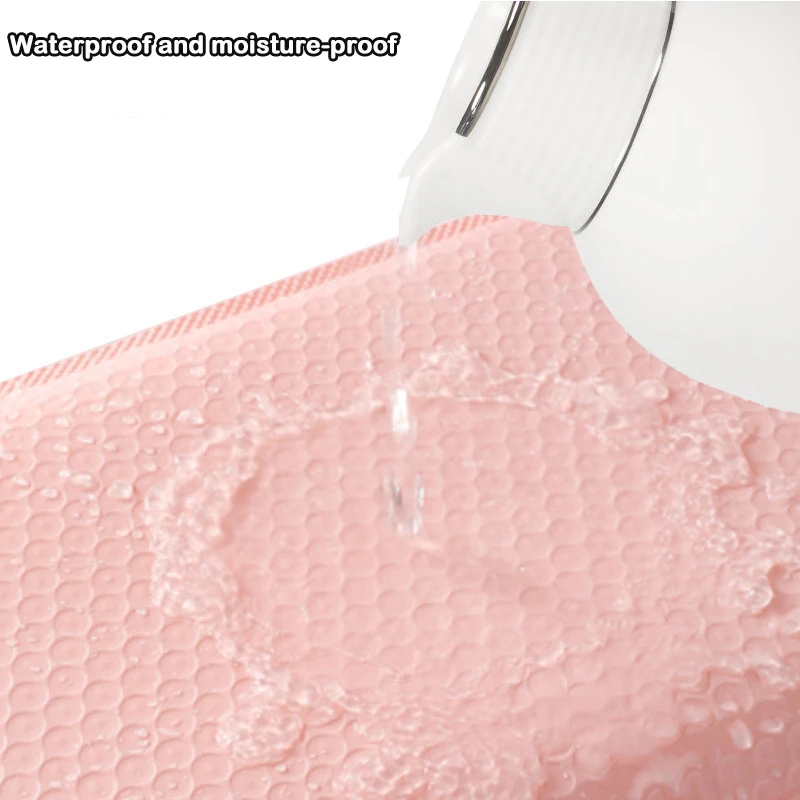 50개 핑크 폴리 버블 메일러 패딩 봉투 대량 버블 라이닝 포장 폴리메일러 가방 배송 포장용 셀프 실링
