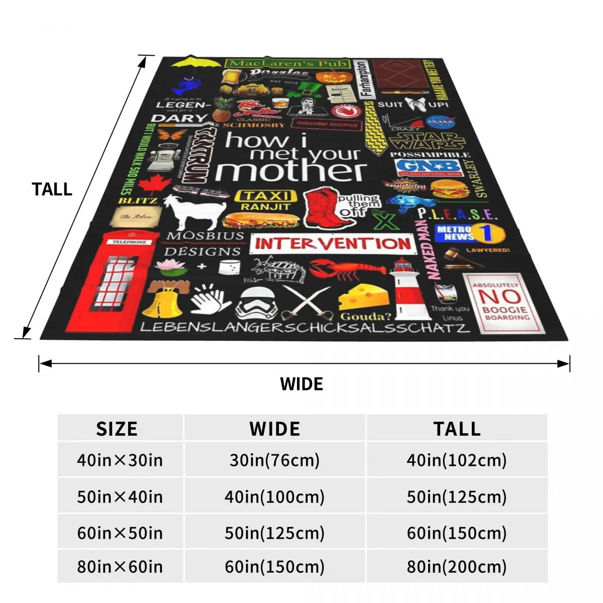 How I Met You Mother Blanket Fleece Multi-function Sofa Throw Blankets For Home Bedroom Outdoor Throws Bedspread Quilt 3
