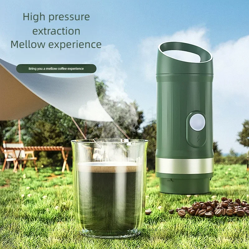 New Portable Capsule Coffee Machine 3-in-1 Multi-capsule Warehouse Fully Automatic Coffee Machine Heating Travel Coffee Machine 3