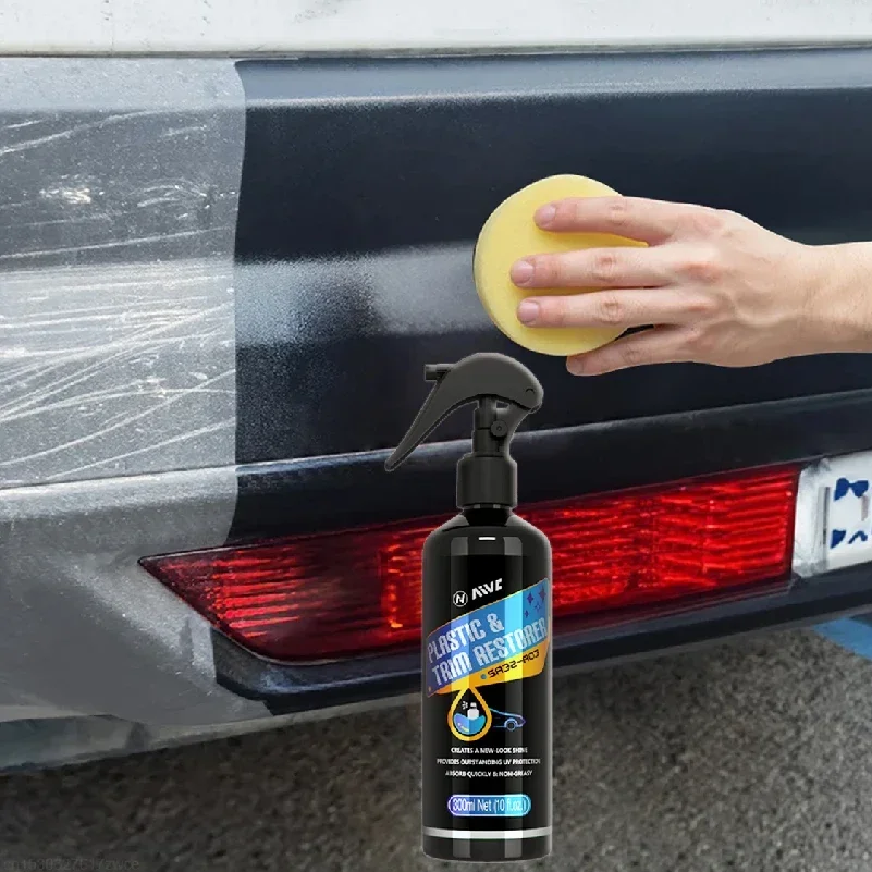 Plastic Restorer Aivc Restoration For Car Plastic Rubber Exterior Trim Back  To Black Coating Auto Clean Refresh Shine Brighten - AliExpress