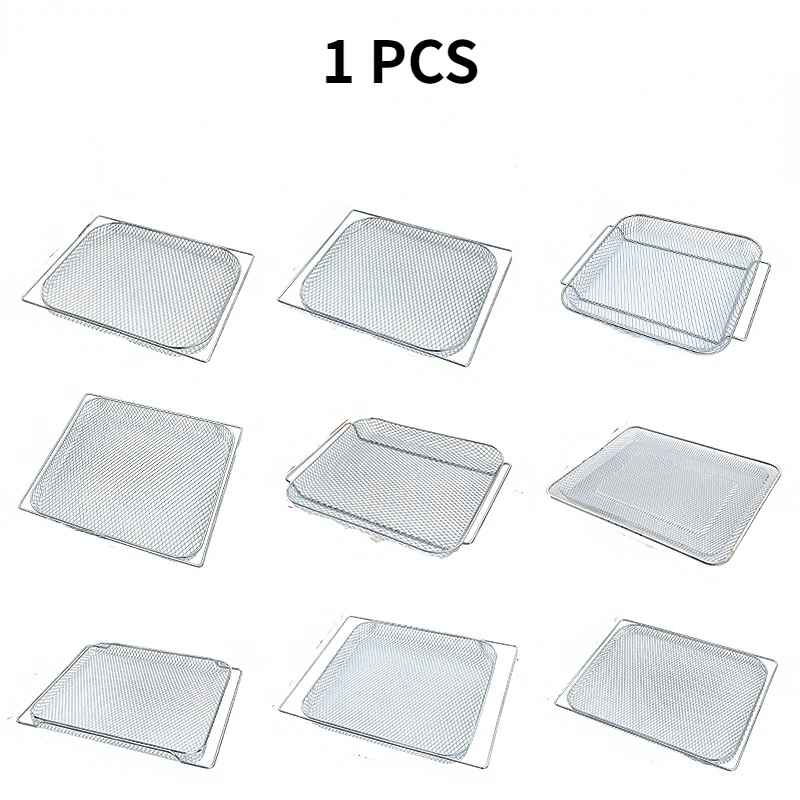 1PC stainless steel wire mesh air fryer basket Air Fryer Tray Wire