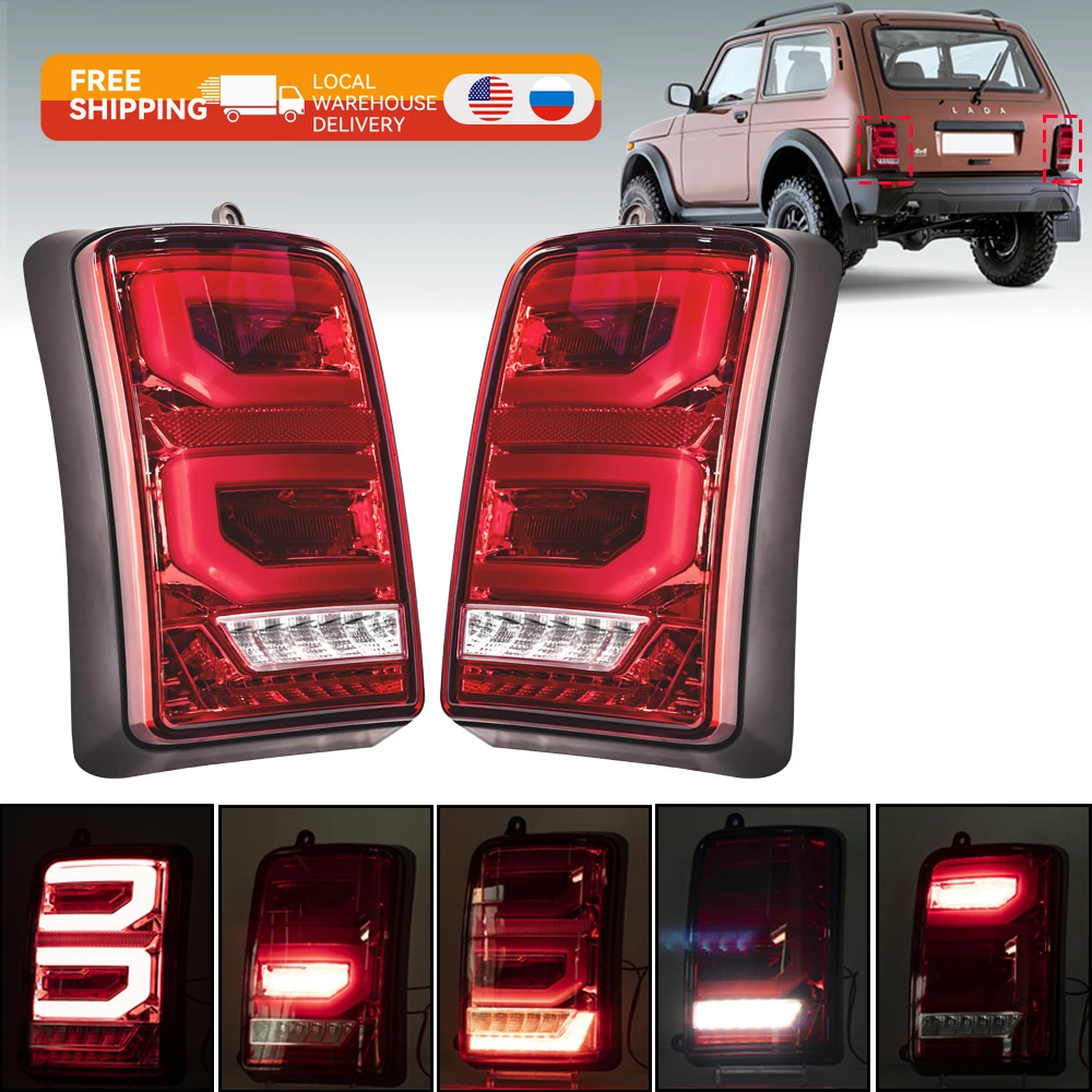 

2x for Lada Niva 4X4 1995 - 2020 Daytime Running Light Car Styling LED White Red Turn Signal Yellow Waterproof