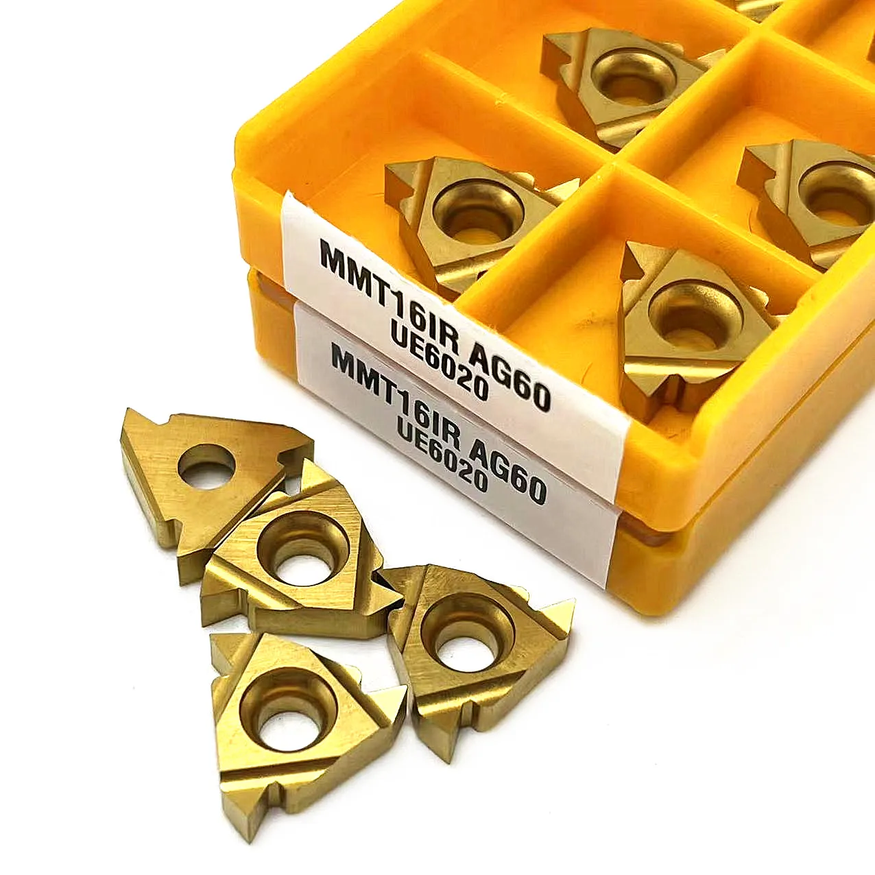 10pcs MMT16ER 11IR AG60 VP15TF US735 UE6020 초경 인서트 CNC 선반 나사 선삭 공구 16IR AG60 슬로팅 블레이드 커터 도구