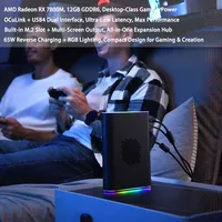 Station d'extension graphique externe OneXGPU 2 Portable eGPU Dock AMD Radeon RX 7800M 12 Go GDDR6 OCuLink USB4 avec carte graphique externe RGB pour jeux 6