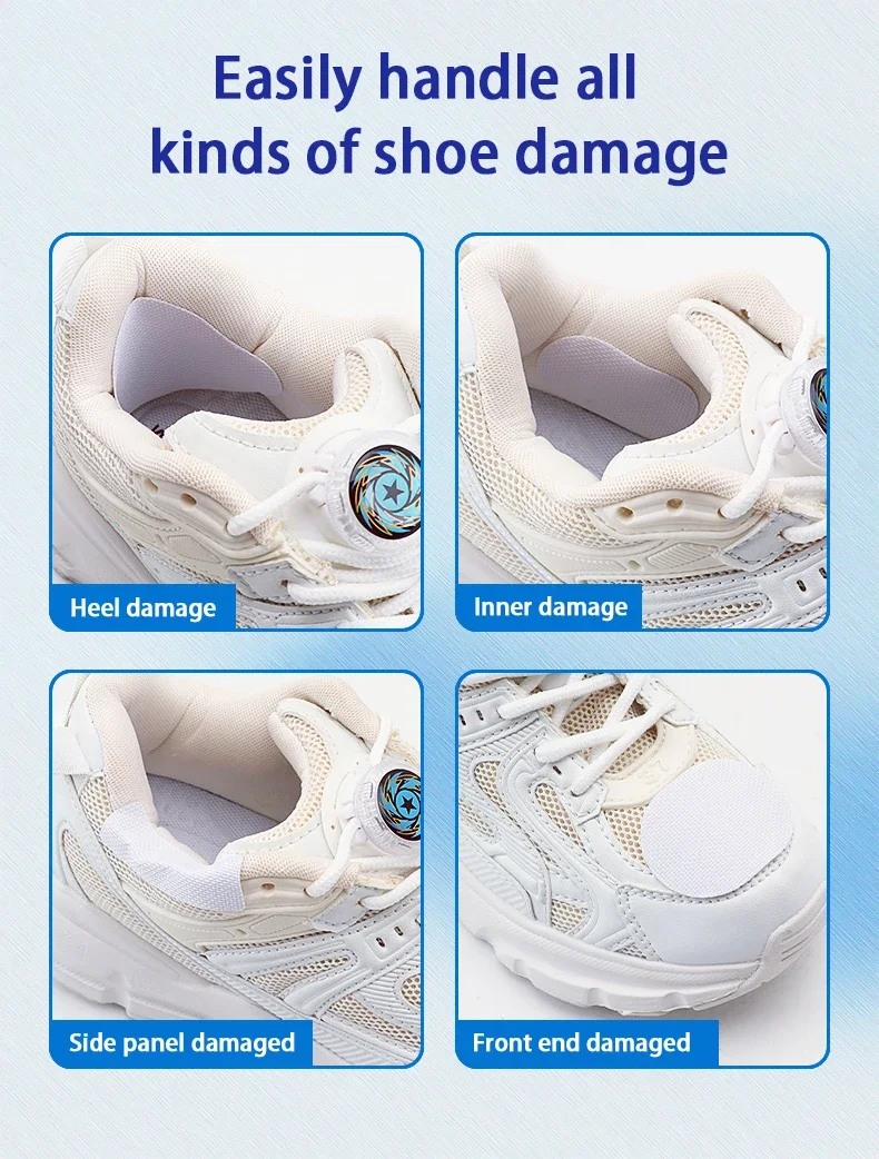 8 teile/satz Neue Aufkleber Anti-Verschleiß Fußpflege Werkzeuge Sneaker Unisex Ferse Tragen Reparatur Schuh Patch Ferse Schutz Pad einsätze – Detail 6
