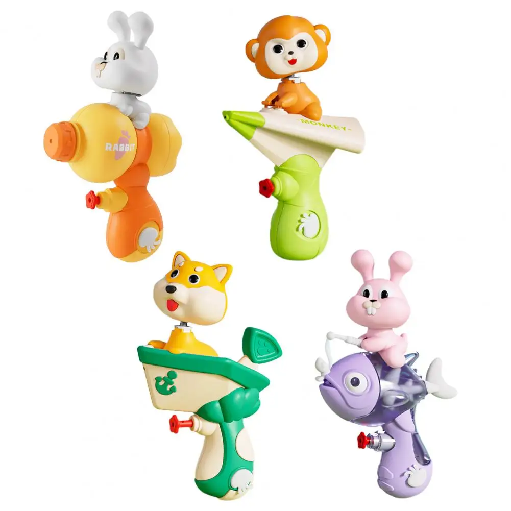 Kids Water Toy Cute Water Toy Set for Kids Head Shaking Rabbit Dog Monkey Squirt Toys for Outdoor Summer Fun Garden Boys
