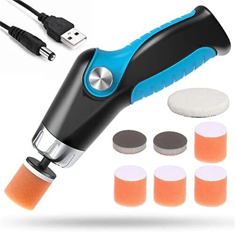 Car Polisher Mini Rechargeable Cordless for Scratch Repair Waxing