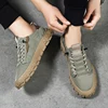 Suitable for Walking, Breathable Canvas Men's Shoes, Casual Oversized Shoes Non Slip Thick Soled, Height Increasing Sports Shoes