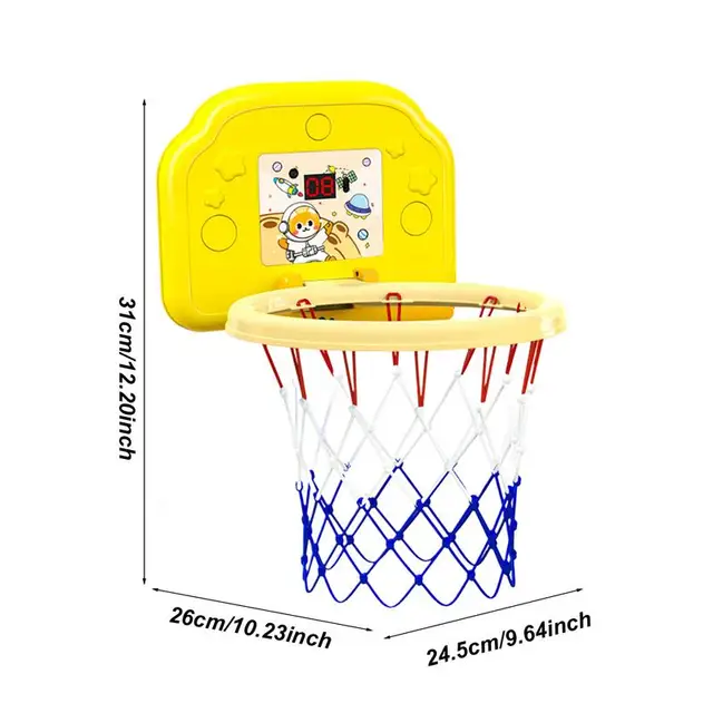 Basketball Hoop For Toddler Induction Automatic Scoring Compact Space-Saving Basketball Net Creative Sports Toy Equipped With 6