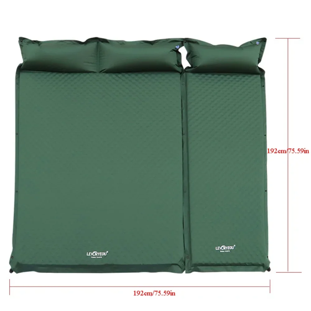 1-3Persons Thick 5cm Automatic Self-Inflatable Mattress Cushion Pad Tent Camping Mat Comfortable Bed Heating Lunch Rest Tourist inflatable mattress camping mattress
