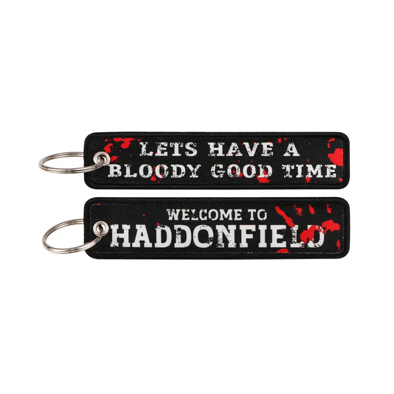 1pcs Computer Pop-up Window Quotes Embroidered Keys Tag Keychains For Motorcycles Backpack Fashion Key Ring Accessories Gifts - Image 90