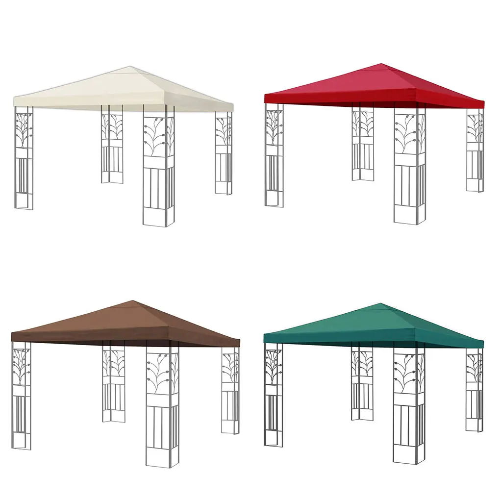 

Gazebo Top Replacement Outdoor Patio Umbrella Cover Waterproof Polyester Sunshade Canopy Wine Red