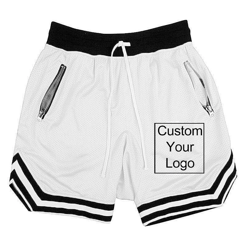 Fashionable Men's Basketball Shorts Elastic Rope Stretch Mesh Pocket Casual Plain Sports Shorts Custom Logo Sweatpants