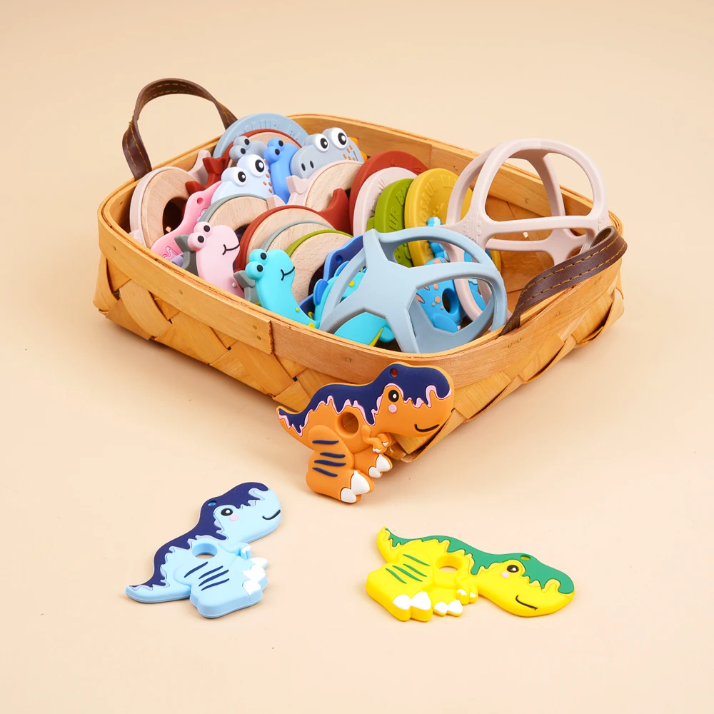 Bpa Free Rubber Silicone Sensory Teething Toys Newborn Chew Gifts For Baby 0 to 12 Month 4