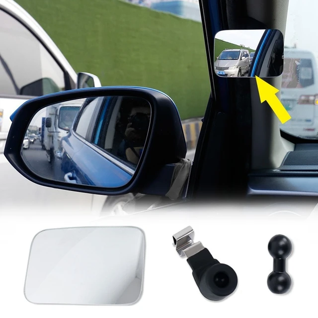 Car Auxiliary Blind Spot Mirror Interior Convex Rearview Mirror 360 Degree  Wide Angle Adjustable Parking Rimless Mirrors - AliExpress