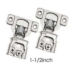 Soft Closing Overlay Cabinet Hinges with Door Damper for Kitchen Cabinets (2 - Pack) (Size 3)