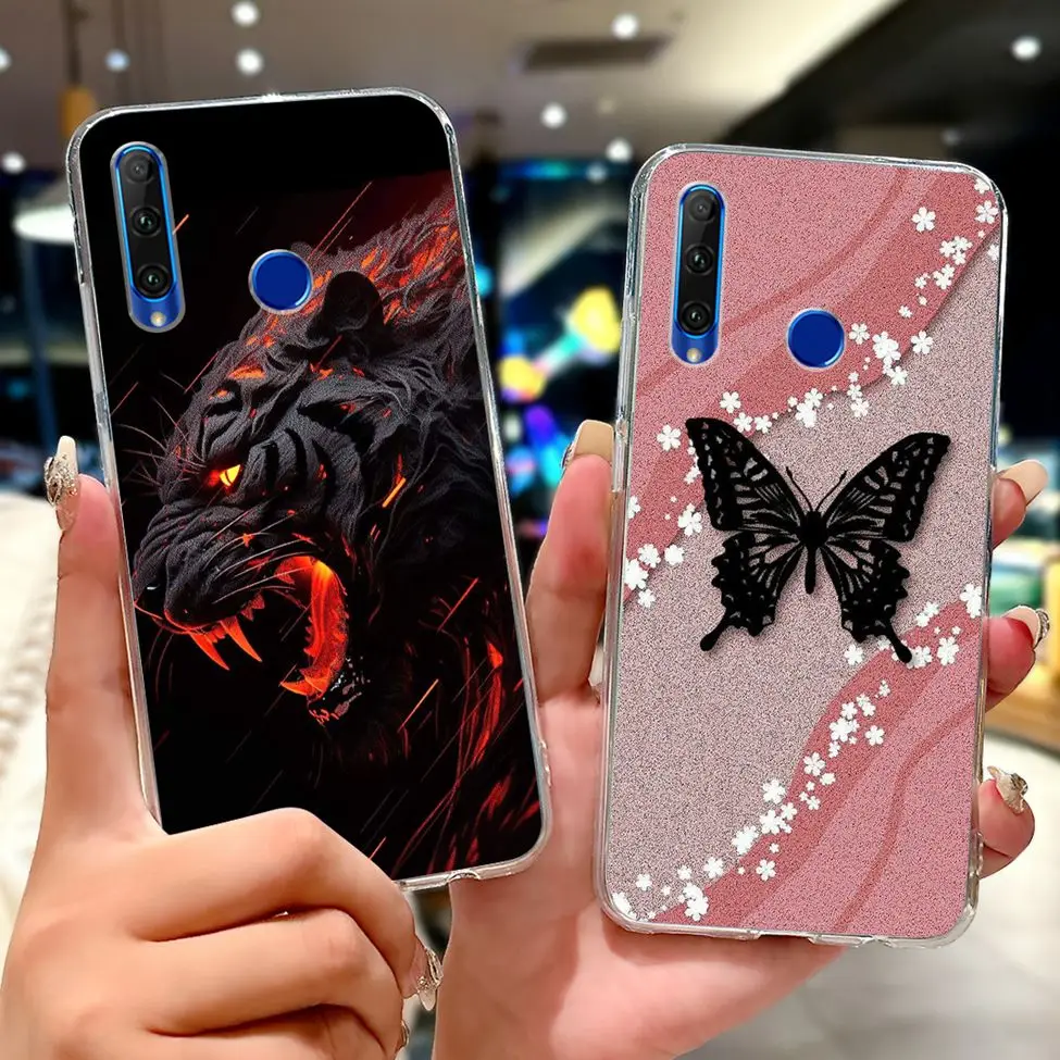 Cute Cartoon Cat Luxury Fashion Flowers Soft TPU Bumper Cover
