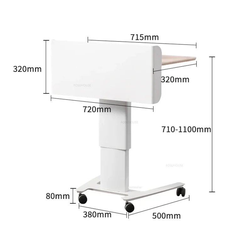 Minimalist Lifting Reception Desks Modern Creative Office Church Pulpit Store Bar Welcome Counter Movable Table Host Speech Desk
