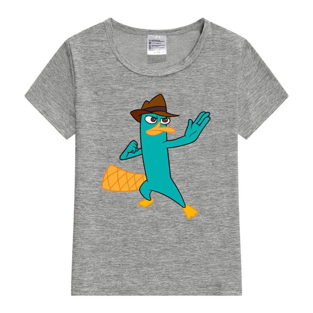 Baby T Shirts Kids T Shirts Boys and Girls Short Sleeve T-Shirt Perry The Platypus Casual Wear 3T-14T