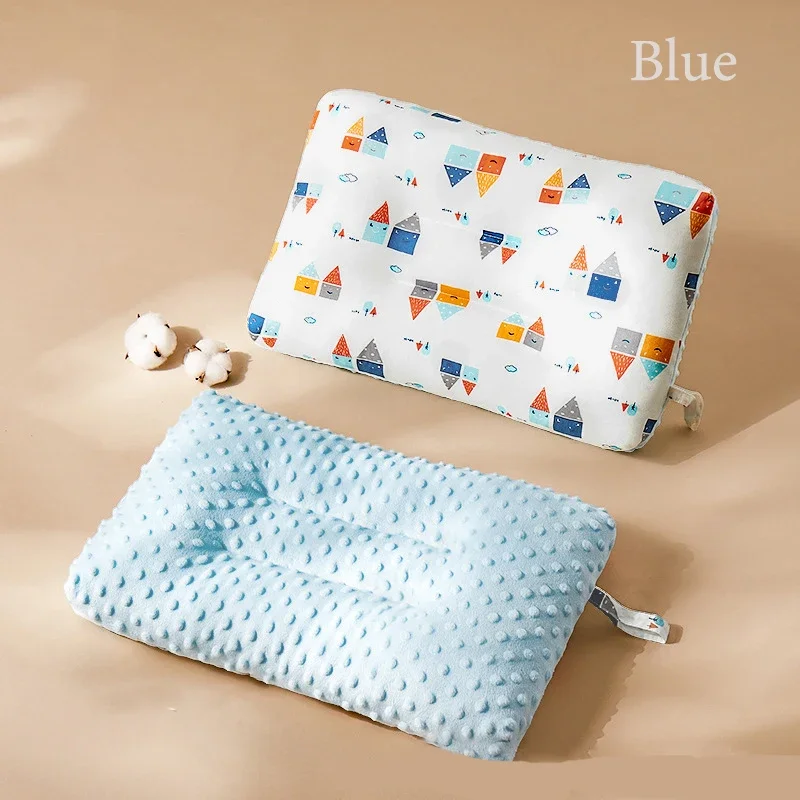 1PCS Newborn Bedding Neck Support Kids Pillow Head Baby Pillow Print Cotton Baby Beanie Pillow 4