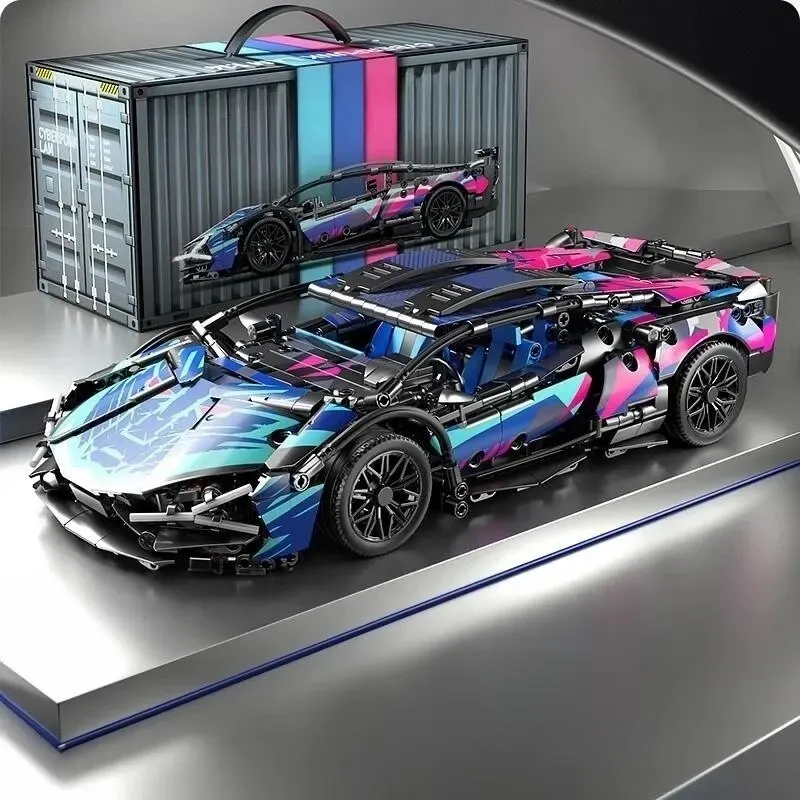 DIY 1314PCS Racing Car Building Blocks - Precision - Designed Model Toys