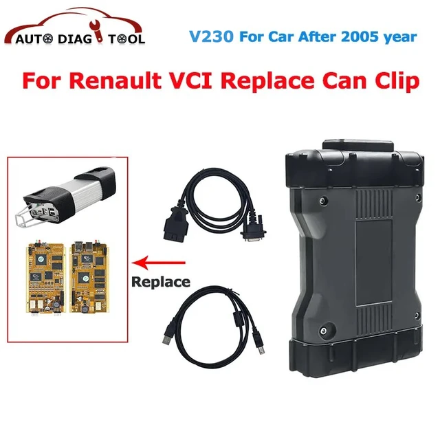 Lecteur de Code Prise outil de diagnostic Renault CAN Clip