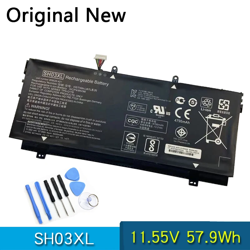 

Original Battery SH03XL CN03XL For HP Spectre X360 13-AB001/AB002 AC033D HSTNN-LB7L TPN-Q178 901308/859026-421 901345/859356-855
