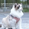 Pet Things Cat Accessories Cute Adjustable Cat Collar and Leash Set for Walking Safe Reflective Soft Comfortable Vest 4