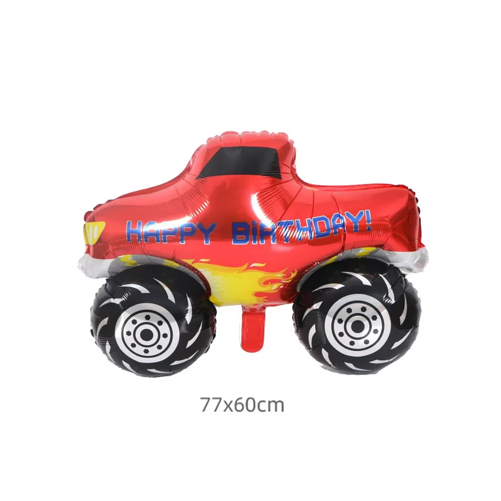 1 Set Monster Truck Luftballons 40 Zoll Zahlenballon Monster Truck Geburtstagsballon Babyparty Rennwagen Party Deko Zubehör Geschenke – Detail 8