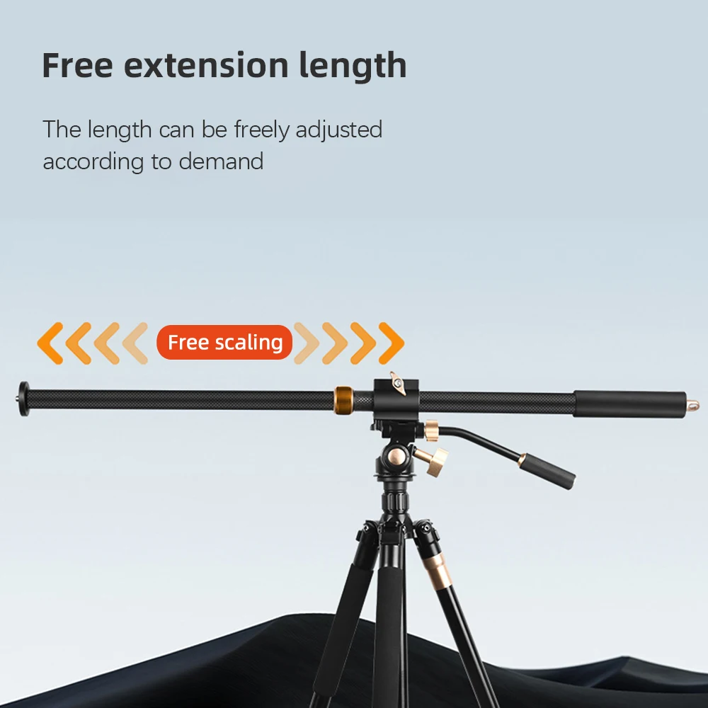 36.6in Tripod Extension Rod Boom Arm 10KG Capacity 2 Sections