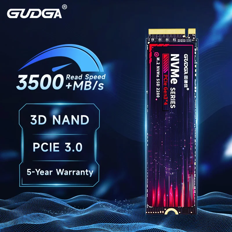 Gudga Ssd Nvme M2 Disco Rigido Interno 2Tb 1Tb 512Gb 256Gb 128G Pcie 3.0 X4 Per Laptop Tablet 2280Mm Ssd Nvme M2 Interno Ssd Nvme M2 Disco Rigido Ssd 
