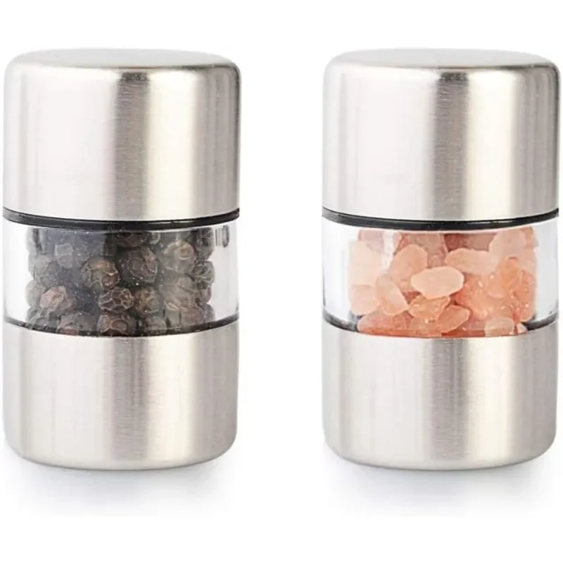 Premium Sea Salt and Pepper Grinder Set