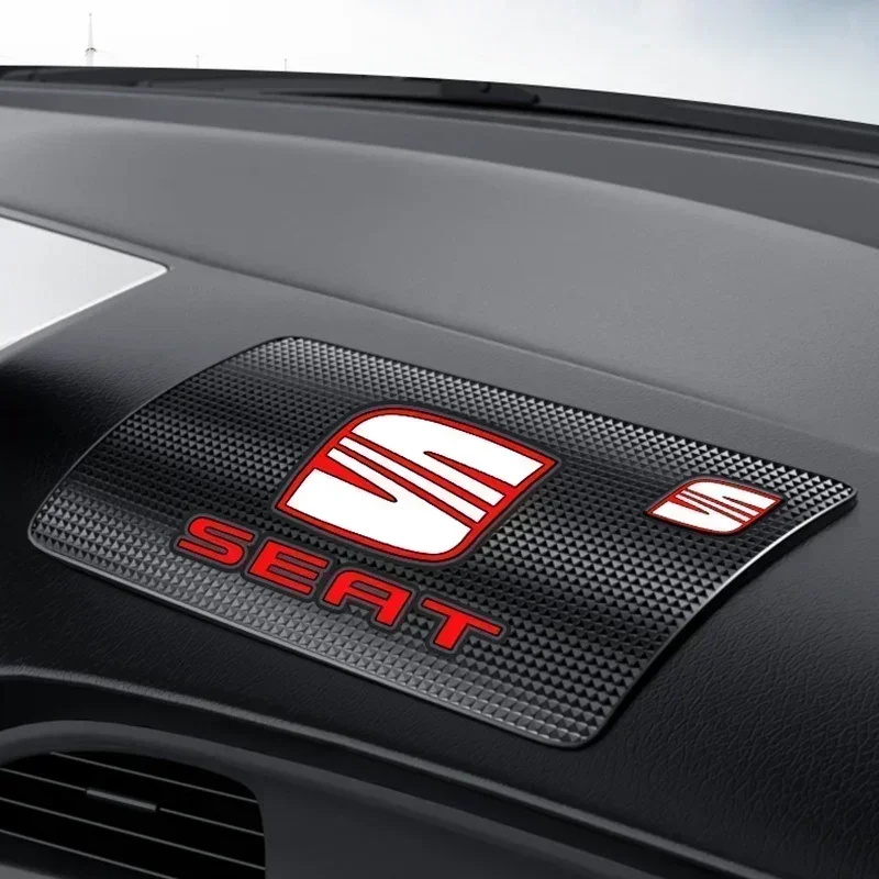 Car Dashboard Mat Non Slip Dash Mat Car Non Slip Mat Non Slip Mat Car Dashboard Ornament Car Ornament PVC Anti-Slip Mat Sticky Pad Dashboard for Seat Leon Ibiza Ateca Arona Alhambra Altea Arosa Cordoba Exeo Mii Toledo