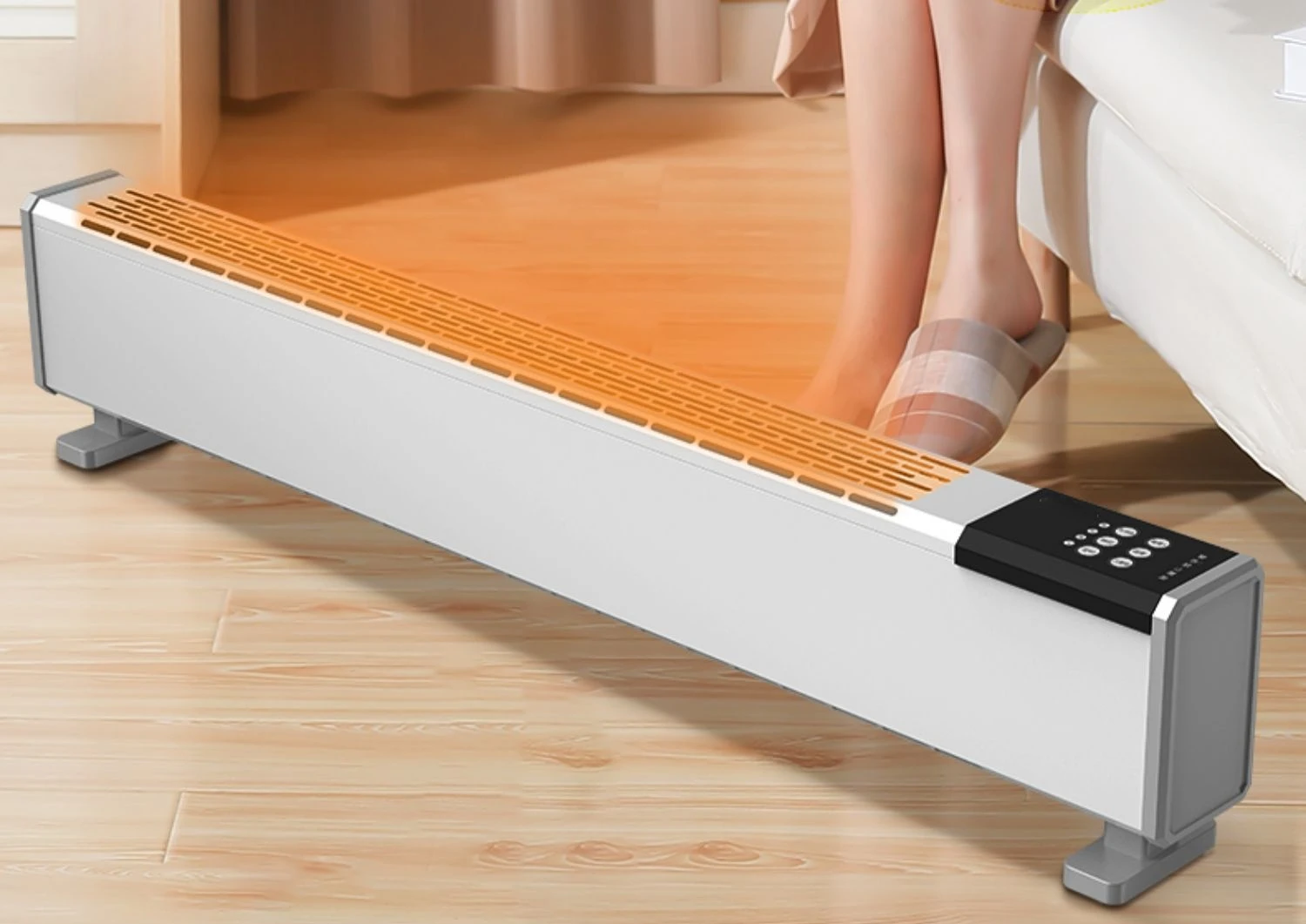 Baseboard Heater Household Bedroom Electric Heating Power Saving Speed  Convection Heater Grill Stove - AliExpress