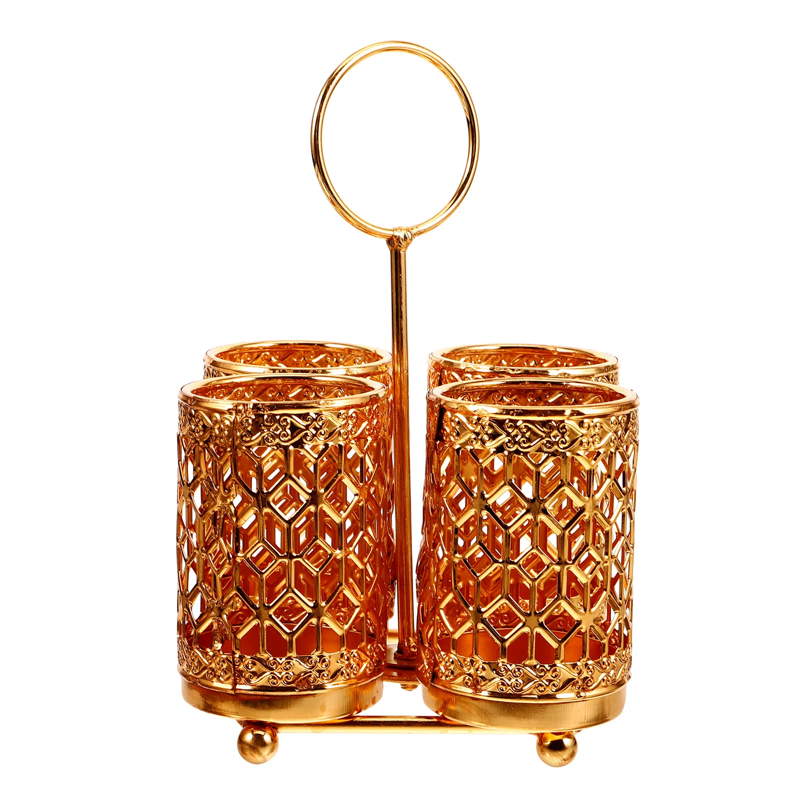 

Metal Cutlery Black 2/4grids For Spoon Fork Chopstick Holder Kitchenware Tray Box Kitchen Organizer Luxury Gold Color