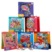 Kids Magnetic Wooden Puzzle Cartoon Pattern Busy Quiet Book Jigsaw Puzzles Game Kids Montessori Educational Toys for Children 1