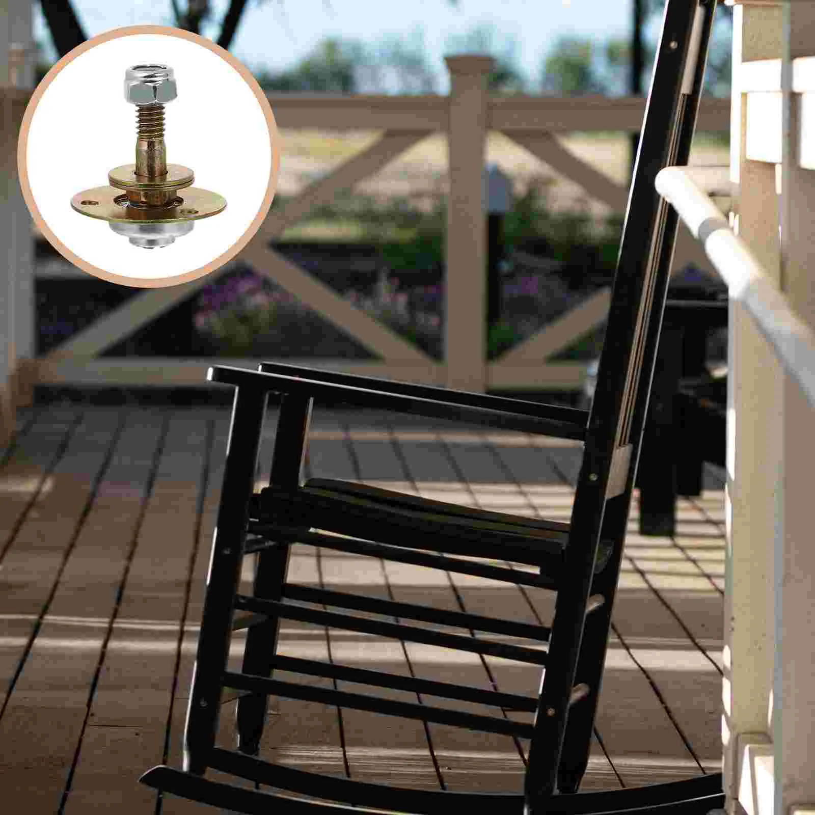 

4pcs Rocking Chair Connecting Piece Replacement M8x45mm Rocking Chair Part