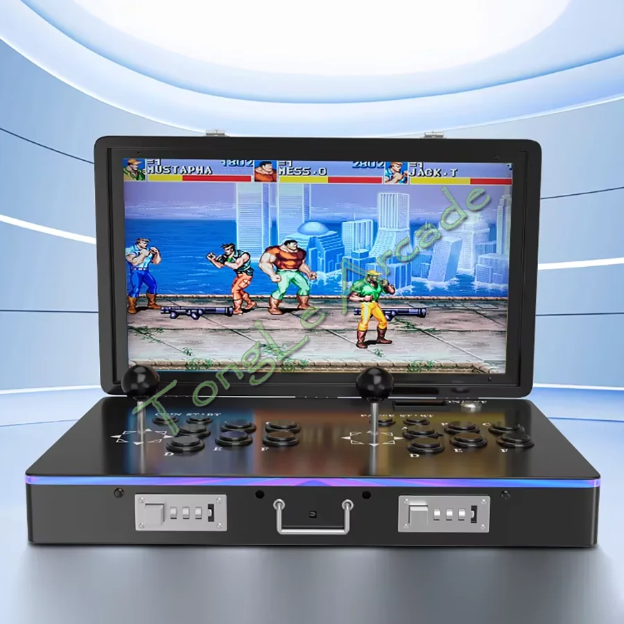 어린이용 14/21인치 LCD 비디오 게임 콘솔, 판도라 X5 35000 in 1 마더보드 TV 연결 레트로파이 미니 머신, 2인용 아케이드 스틱