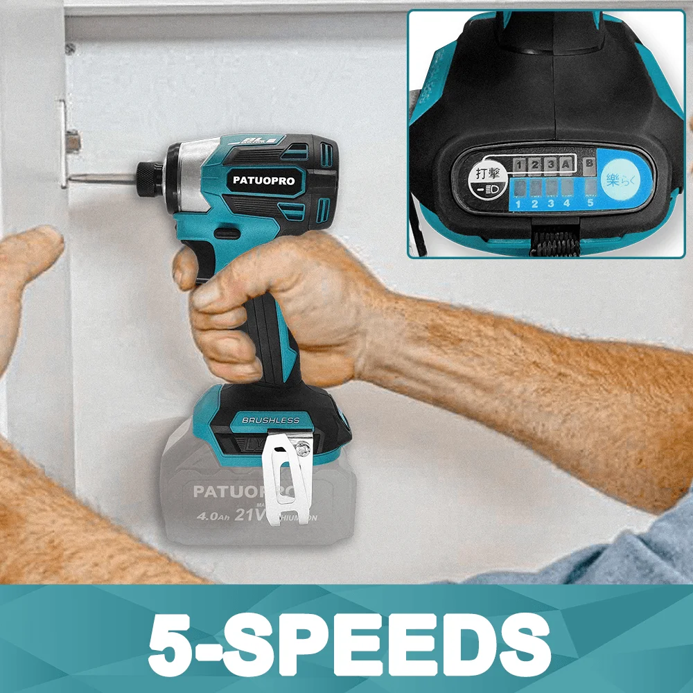PATUOPRO 5-Speed Brushless Electric Screwdriver Cordless