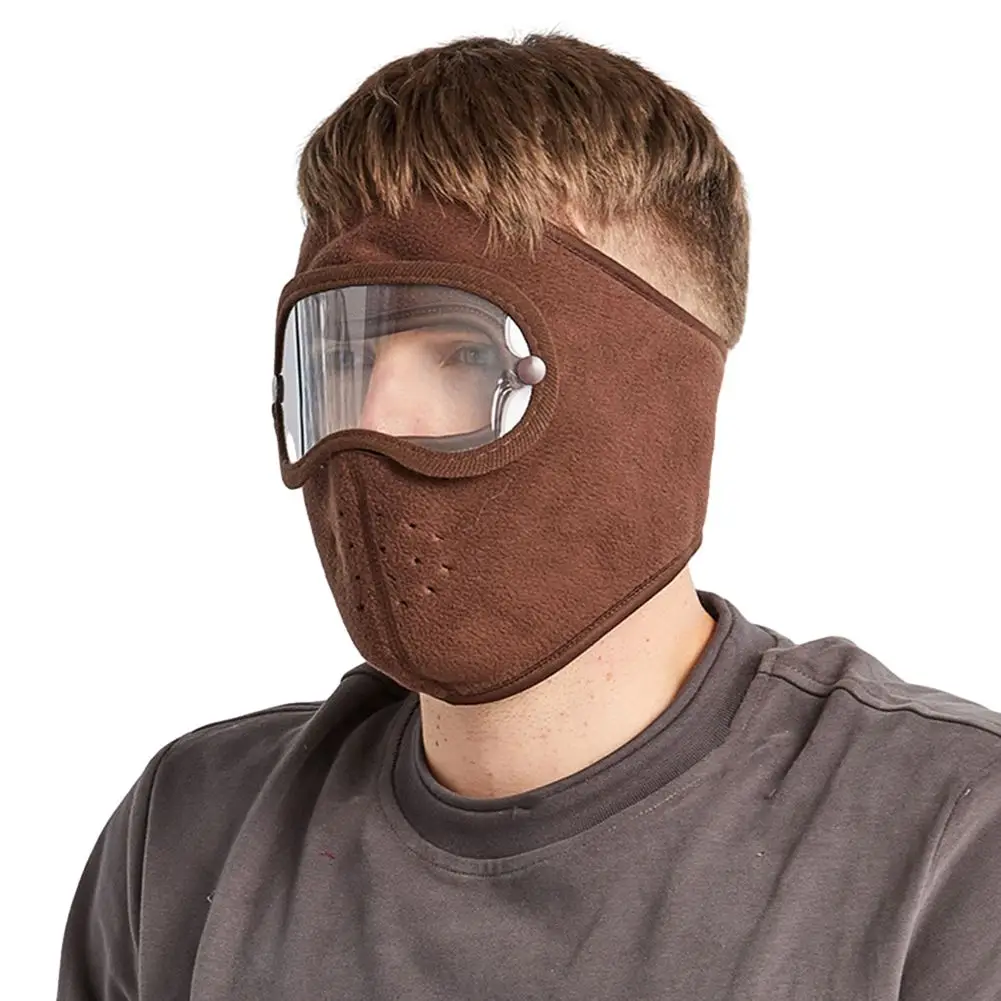 

Polar Fleece Head Covering Faceshield Head Cover High-definition Portable Universal Warm Face 60CM Autumn/winter