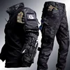 Tactical Uniform Camo Hunting Clothes Softair Combat Shirts Cargo Pants Men Fishing Trainning Suits Airsoft Paintball Sets 2
